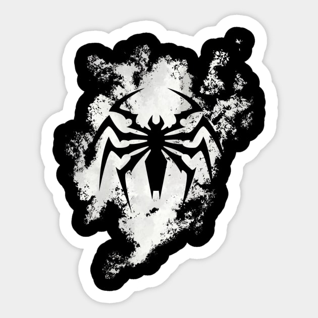 Splatter Spider Sticker by iSymbiote